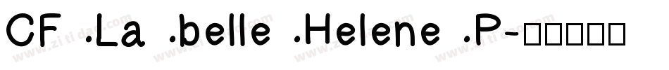 CF La belle Helene P字体转换